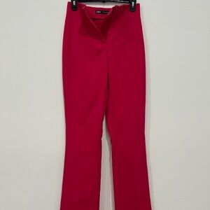 Zara Women's Vibrant Pink Straight Pants